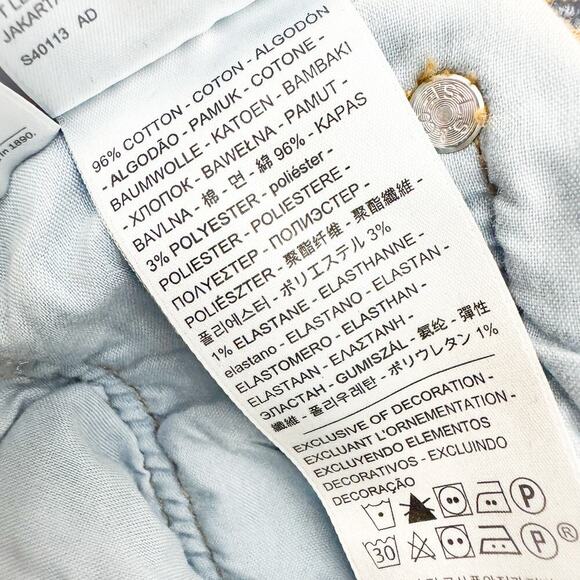 Levi’s 501 Straight Classic Dark Wash Button Fly Denim Jeans Size 29 x 28 - Picture 6 of 9